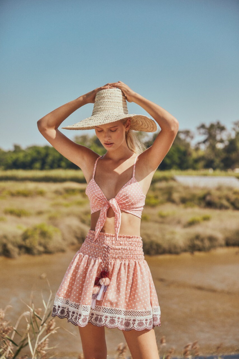 Lea Dina Mohr Seelenmeyer featured in  the Agua Bendita lookbook for Spring/Summer 2019