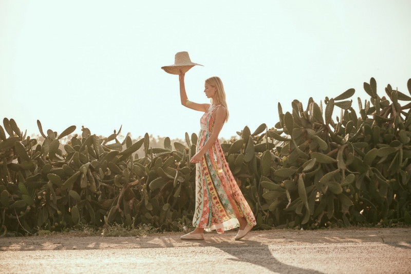 Lea Dina Mohr Seelenmeyer featured in  the Agua Bendita lookbook for Spring/Summer 2019