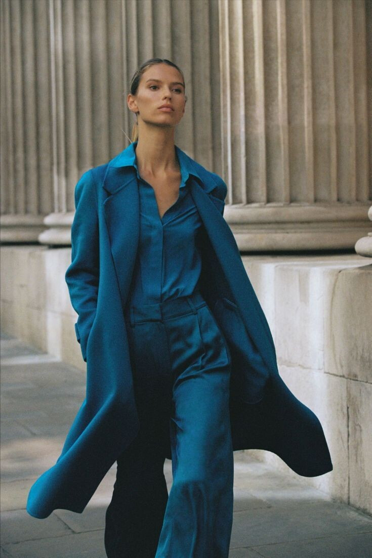 Lea Dina Mohr Seelenmeyer featured in  the Reiss lookbook for Autumn/Winter 2022