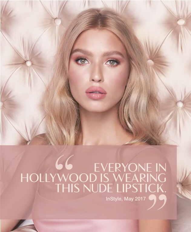 Lea Dina Mohr Seelenmeyer featured in  the Charlotte Tilbury Beauty advertisement for Autumn/Winter 2019