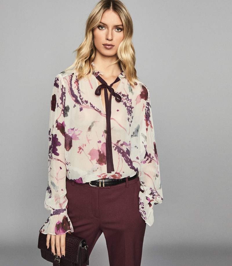 Lea Dina Mohr Seelenmeyer featured in  the Reiss catalogue for Autumn/Winter 2019