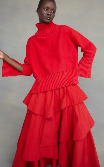 Abeny Nhial featured in  the Aje x Moda Operandi catalogue for Spring/Summer 2022