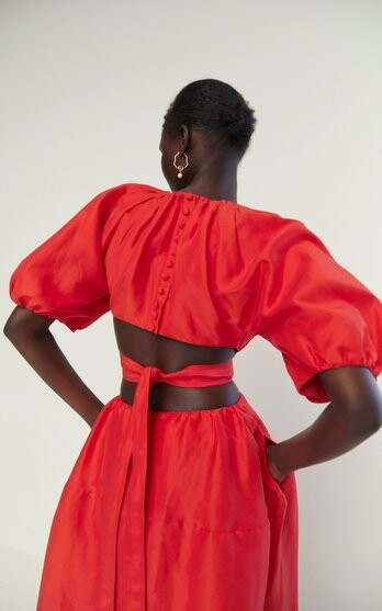 Abeny Nhial featured in  the Aje x Moda Operandi catalogue for Spring/Summer 2022