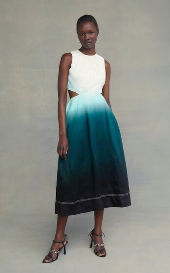 Abeny Nhial featured in  the Aje x Moda Operandi catalogue for Spring/Summer 2022