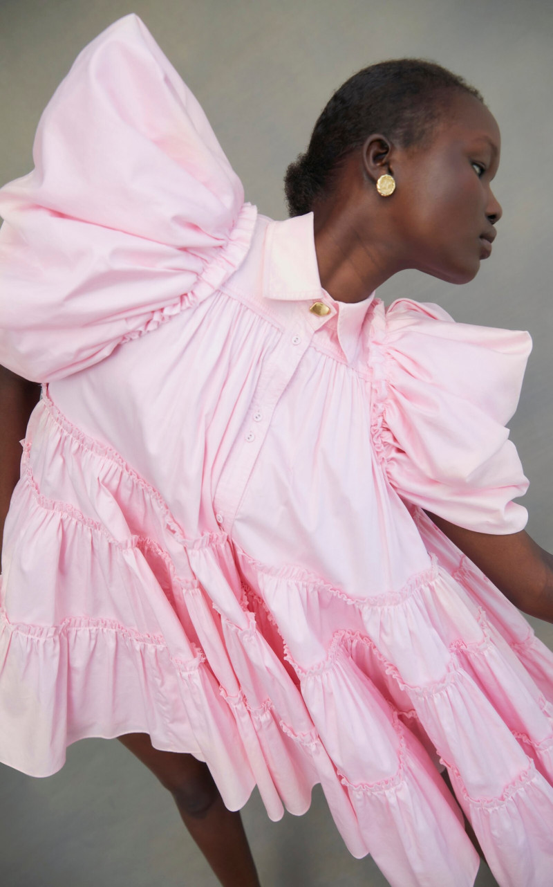 Abeny Nhial featured in  the Aje x Moda Operandi catalogue for Spring/Summer 2022