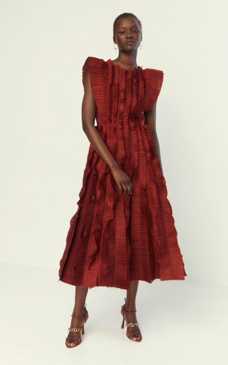 Abeny Nhial featured in  the Aje x Moda Operandi catalogue for Spring/Summer 2022