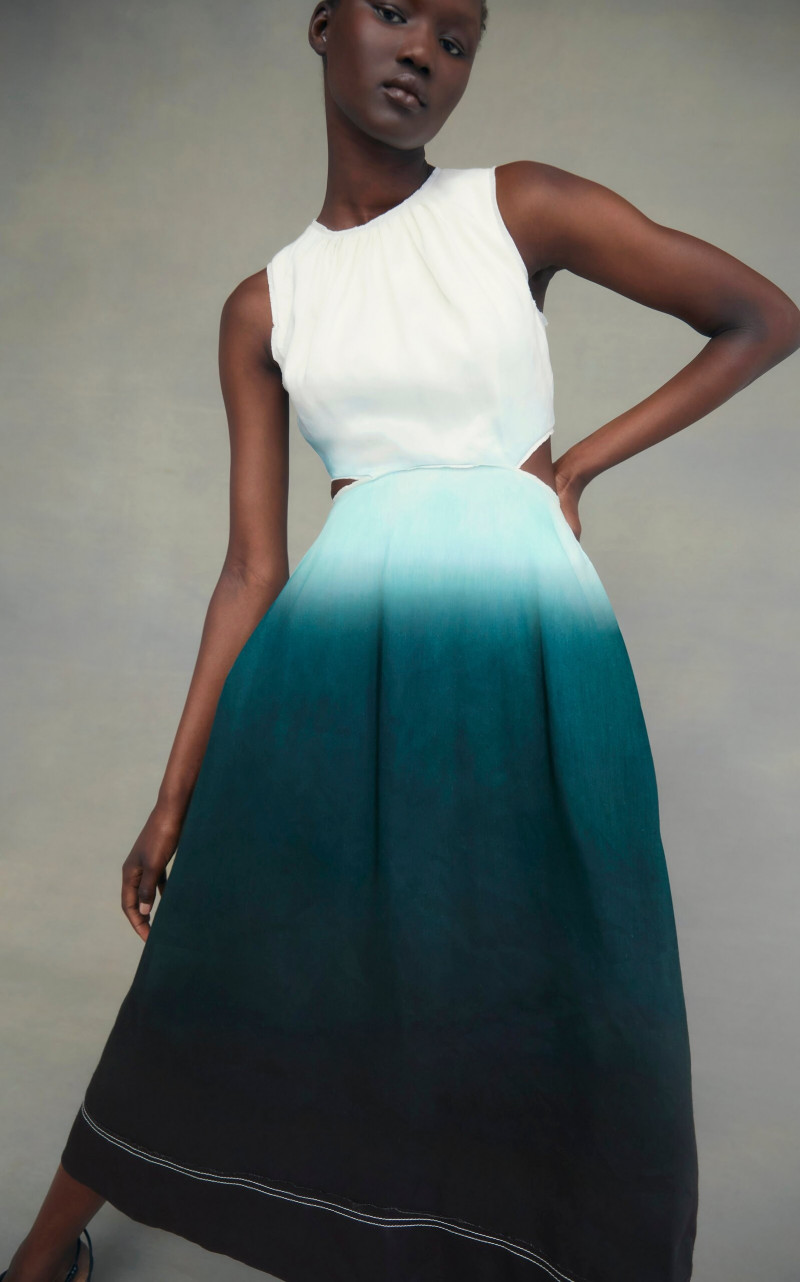 Abeny Nhial featured in  the Aje x Moda Operandi catalogue for Spring/Summer 2022