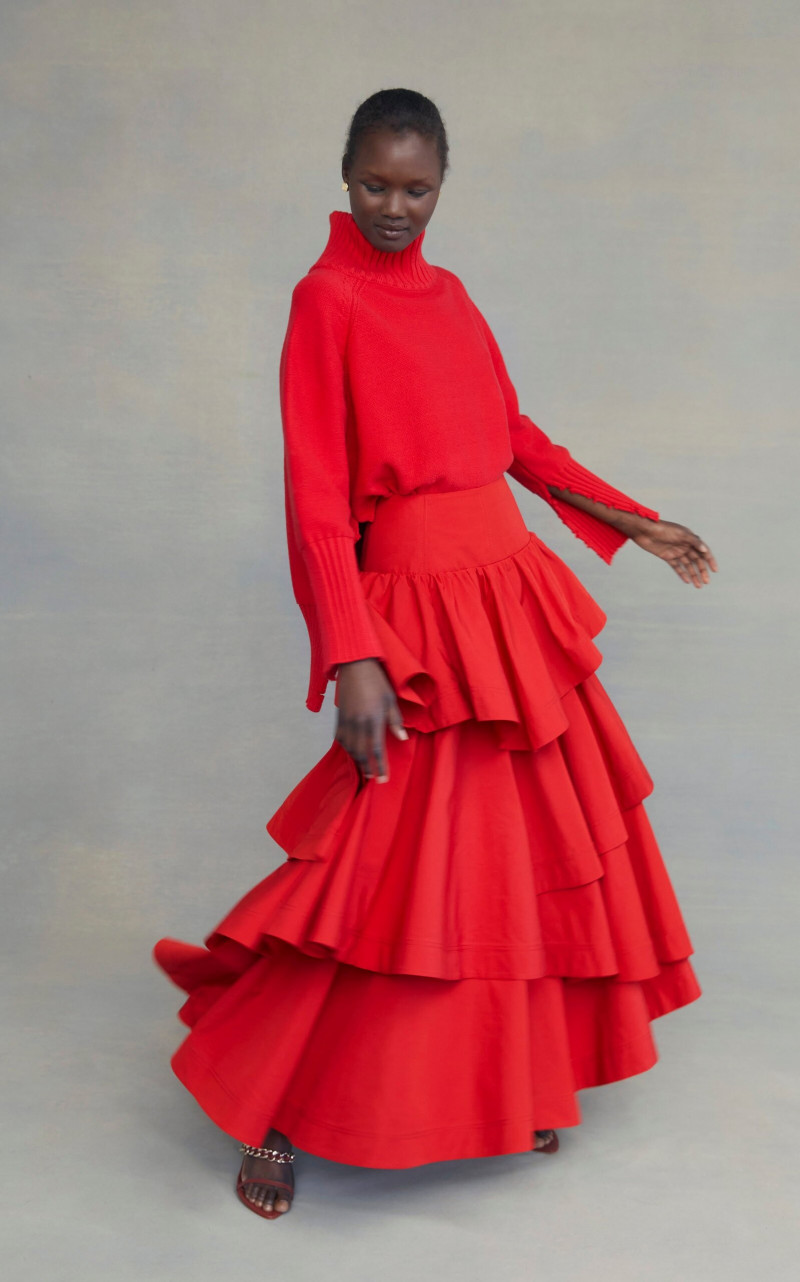 Abeny Nhial featured in  the Aje x Moda Operandi catalogue for Spring/Summer 2022