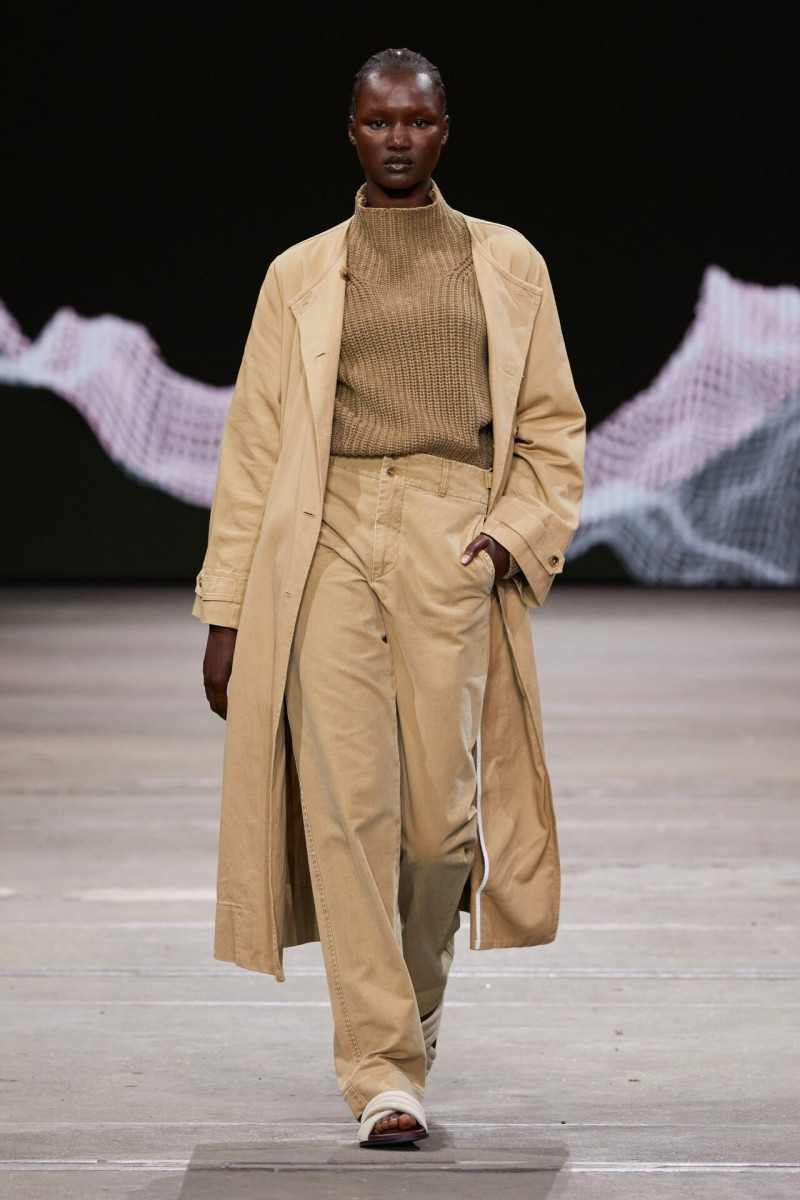 Abeny Nhial featured in  the Bassike Denim fashion show for Autumn/Winter 2021