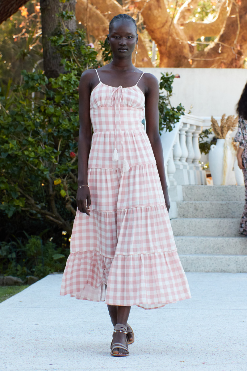 Abeny Nhial featured in  the We Are Kindred fashion show for Resort 2022