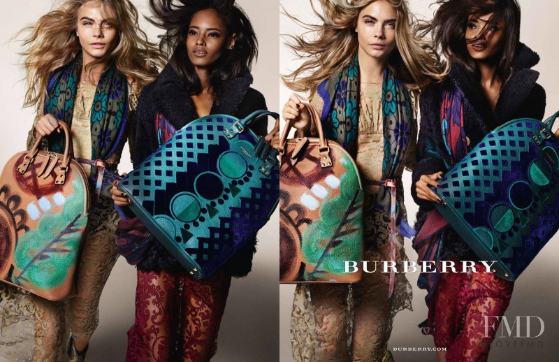 Cara Delevingne featured in  the Burberry advertisement for Autumn/Winter 2014