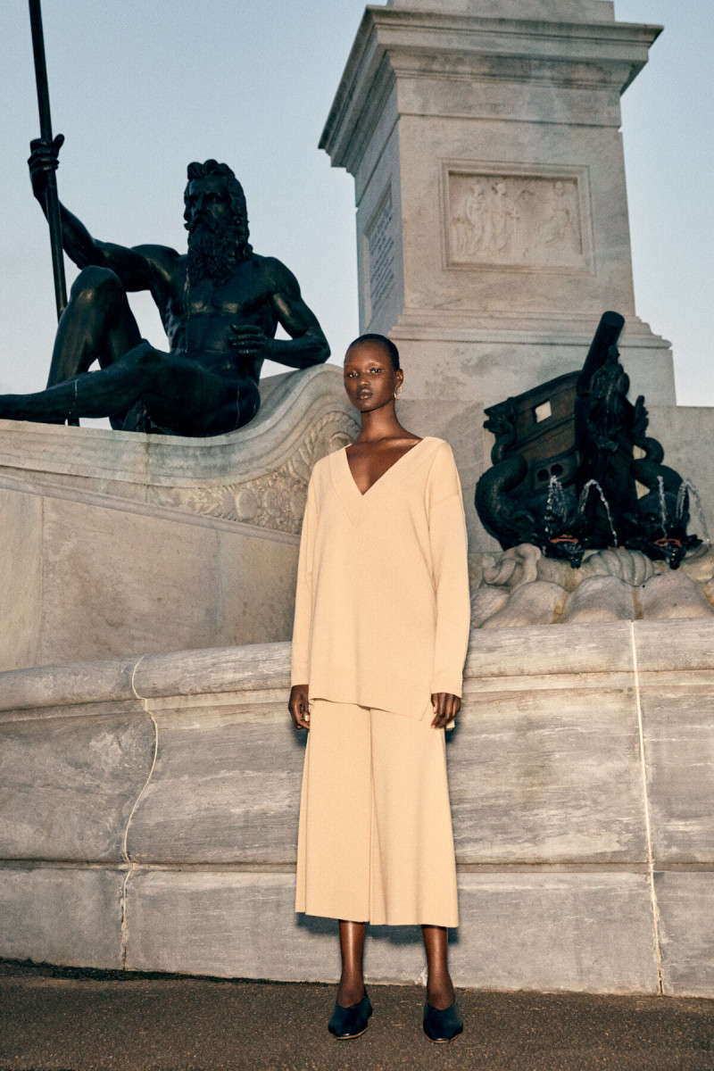 Abeny Nhial featured in  the Camilla & Marc lookbook for Resort 2022
