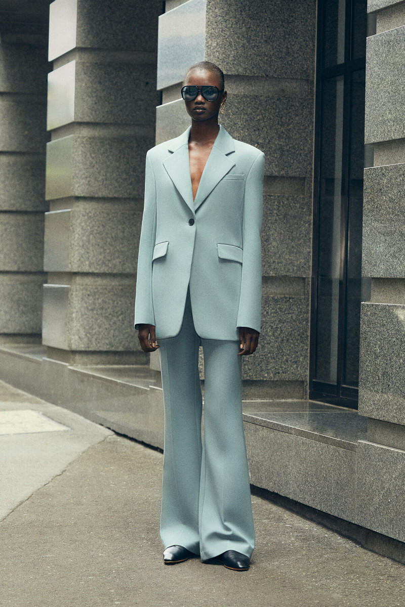 Abeny Nhial featured in  the Camilla & Marc lookbook for Resort 2022