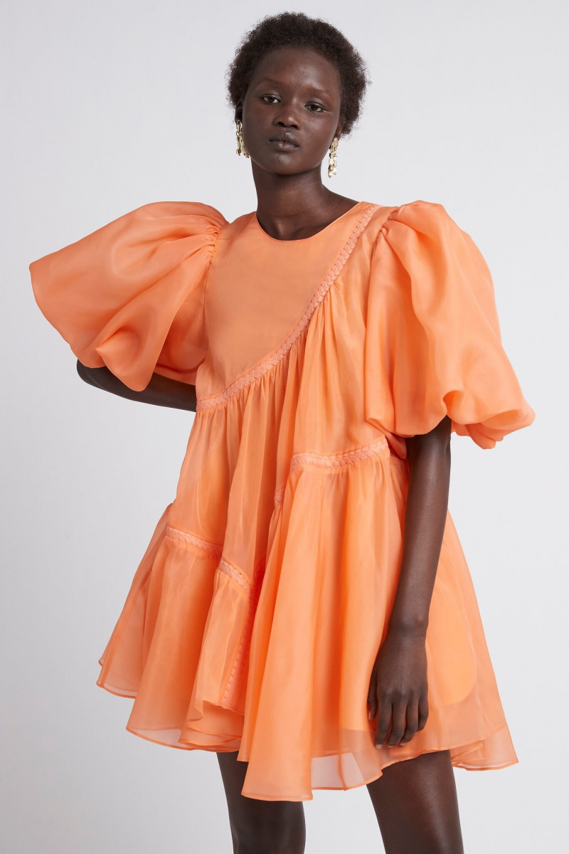 Abeny Nhial featured in  the Aje catalogue for Resort 2022