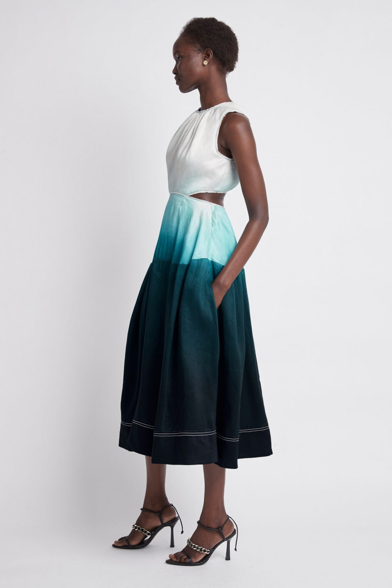 Abeny Nhial featured in  the Aje catalogue for Resort 2022