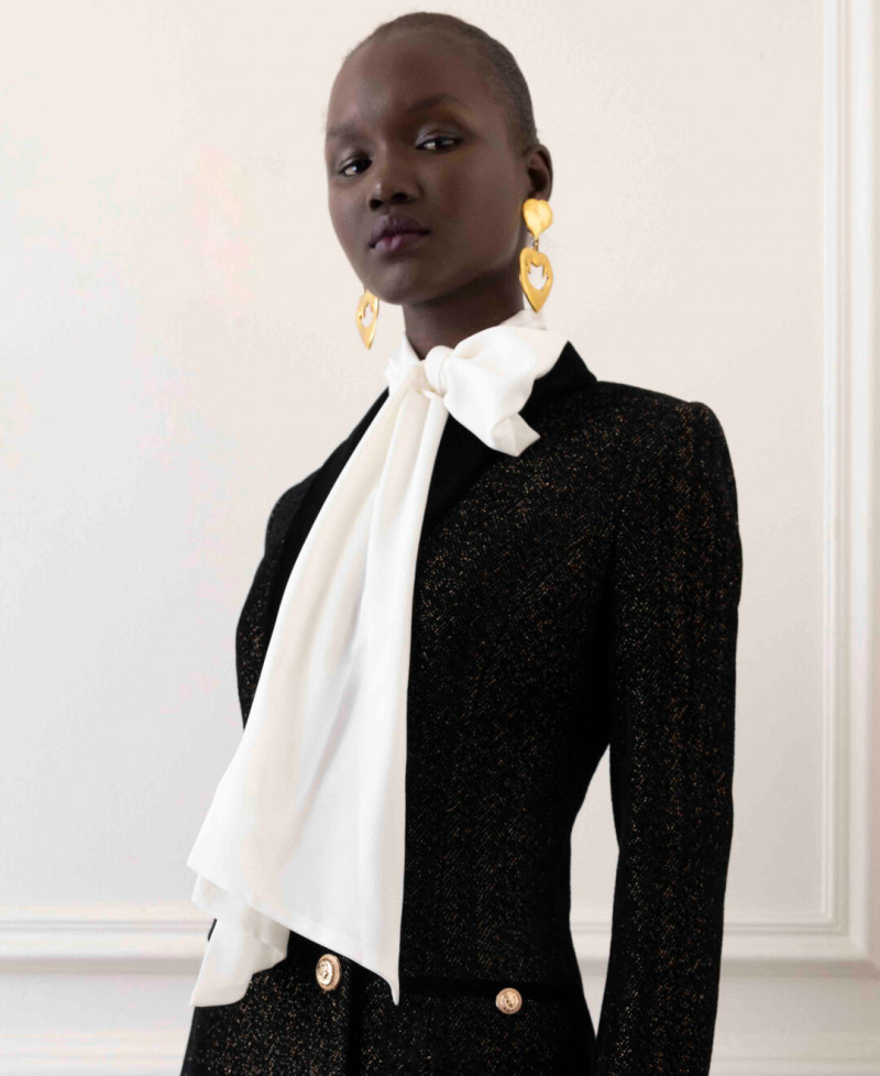 Abeny Nhial featured in  the Rebecca Vallance Glimpse lookbook for Autumn/Winter 2022