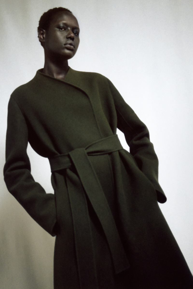 Ajak Deng featured in  the The Row lookbook for Pre-Fall 2019