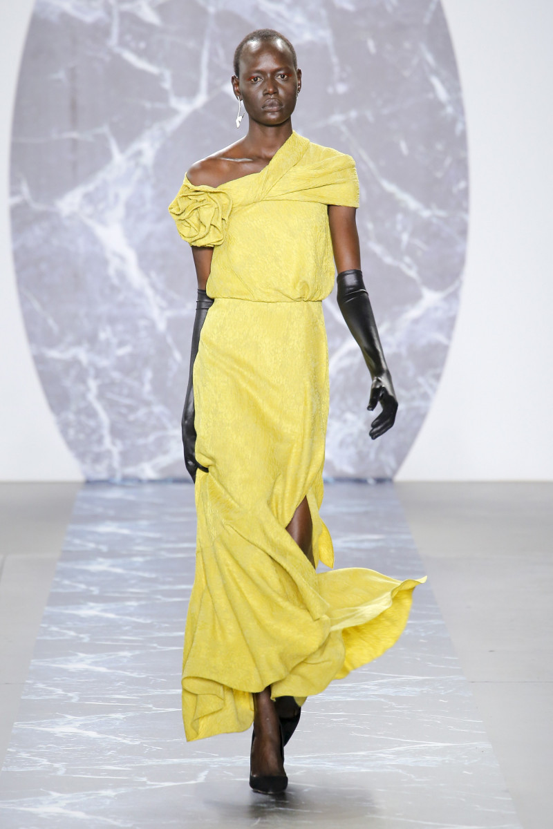 Ajak Deng featured in  the Hellessy fashion show for Autumn/Winter 2018