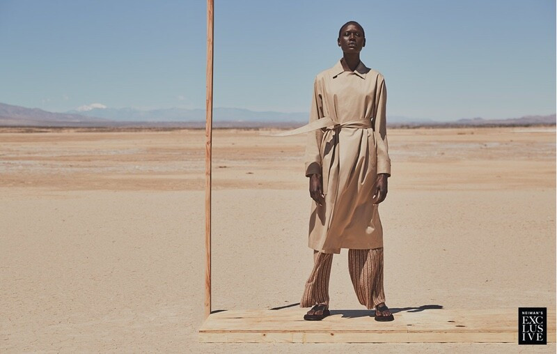 Ajak Deng featured in  the Neiman Marcus advertisement for Spring/Summer 2020