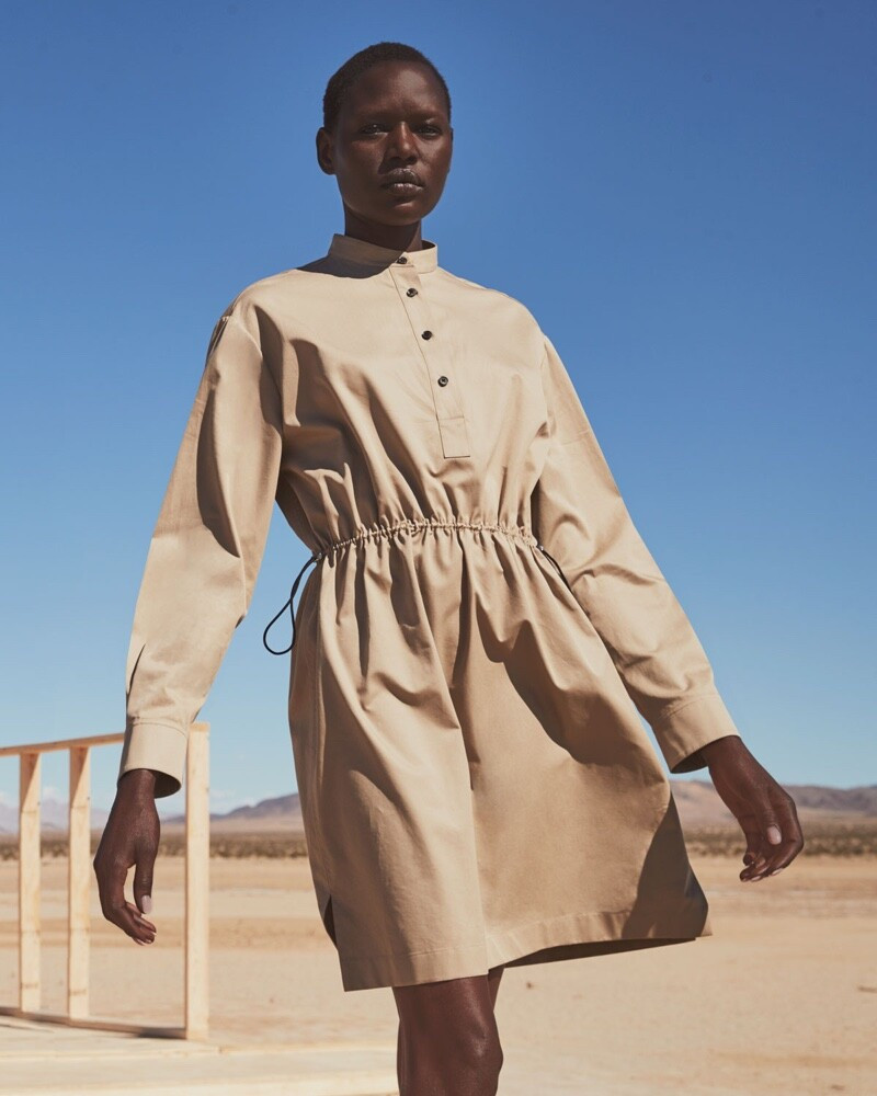 Ajak Deng featured in  the Neiman Marcus advertisement for Spring/Summer 2020