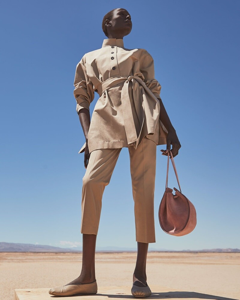 Ajak Deng featured in  the Neiman Marcus advertisement for Spring/Summer 2020