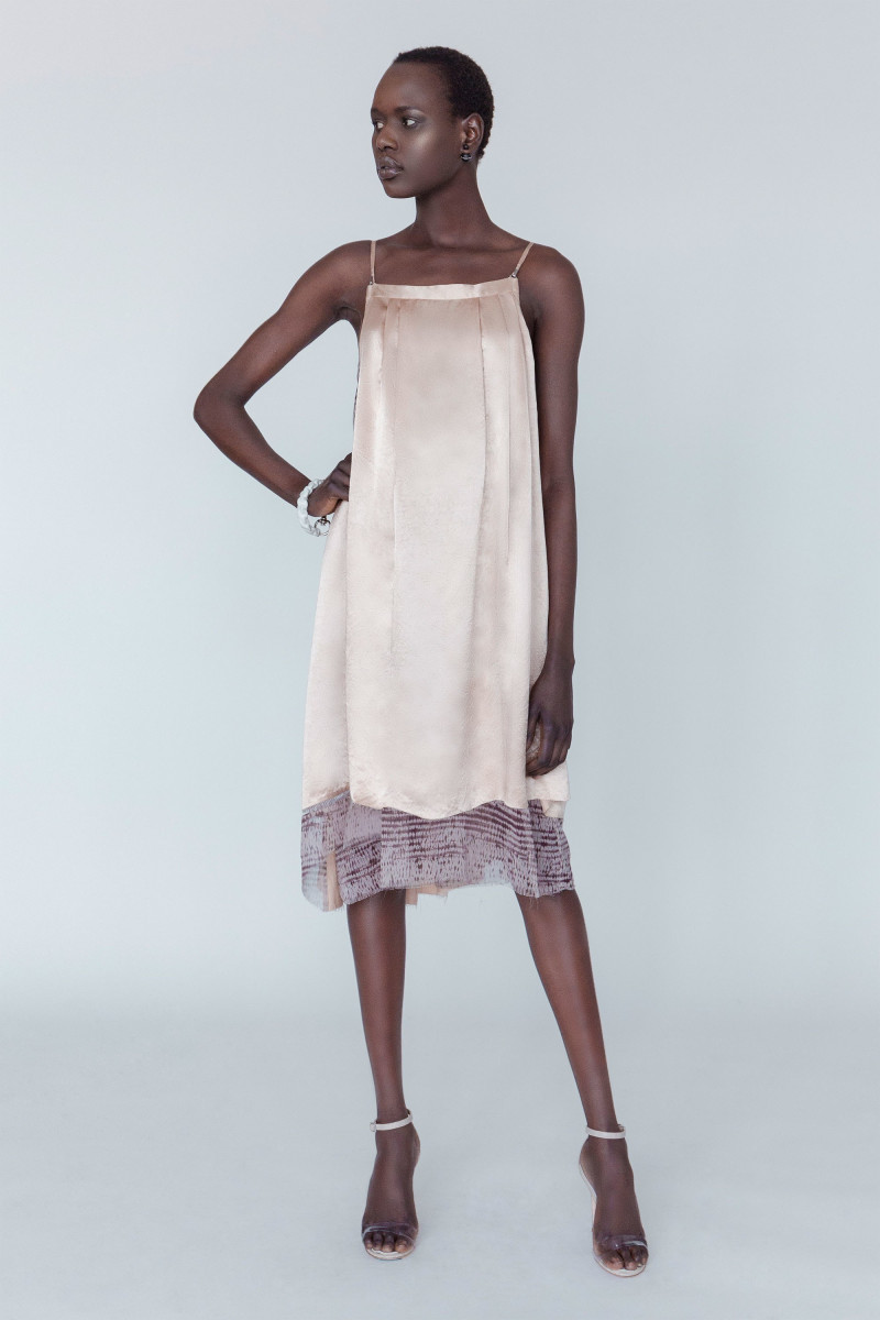 Ajak Deng featured in  the Babyghost lookbook for Autumn/Winter 2018