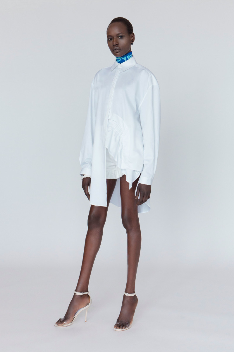 Ajak Deng featured in  the Babyghost lookbook for Autumn/Winter 2018