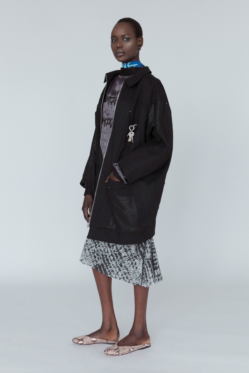 Ajak Deng featured in  the Babyghost lookbook for Autumn/Winter 2018