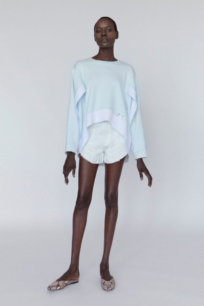 Ajak Deng featured in  the Babyghost lookbook for Autumn/Winter 2018