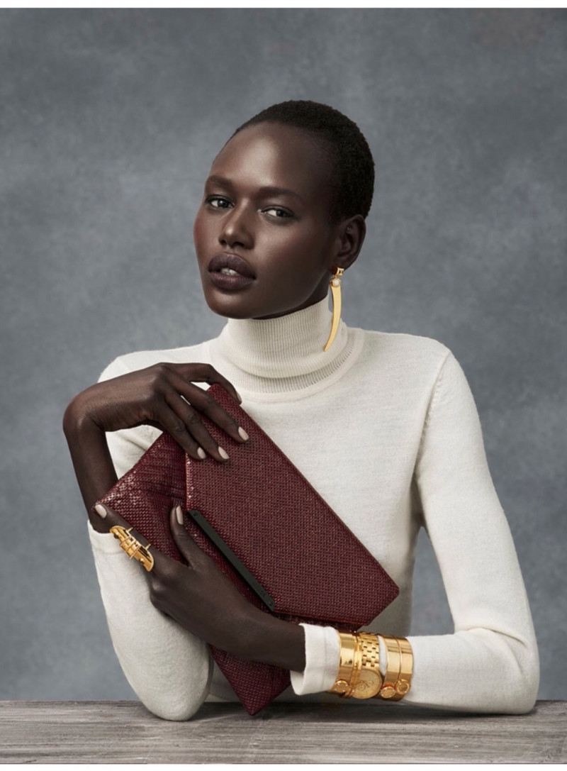 Ajak Deng featured in  the Mimco advertisement for Winter 2016