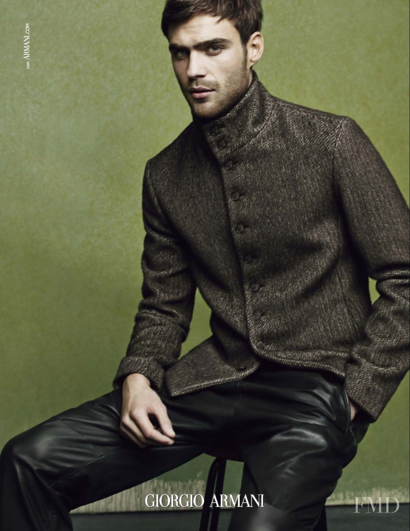 George Alsford featured in  the Giorgio Armani advertisement for Autumn/Winter 2014