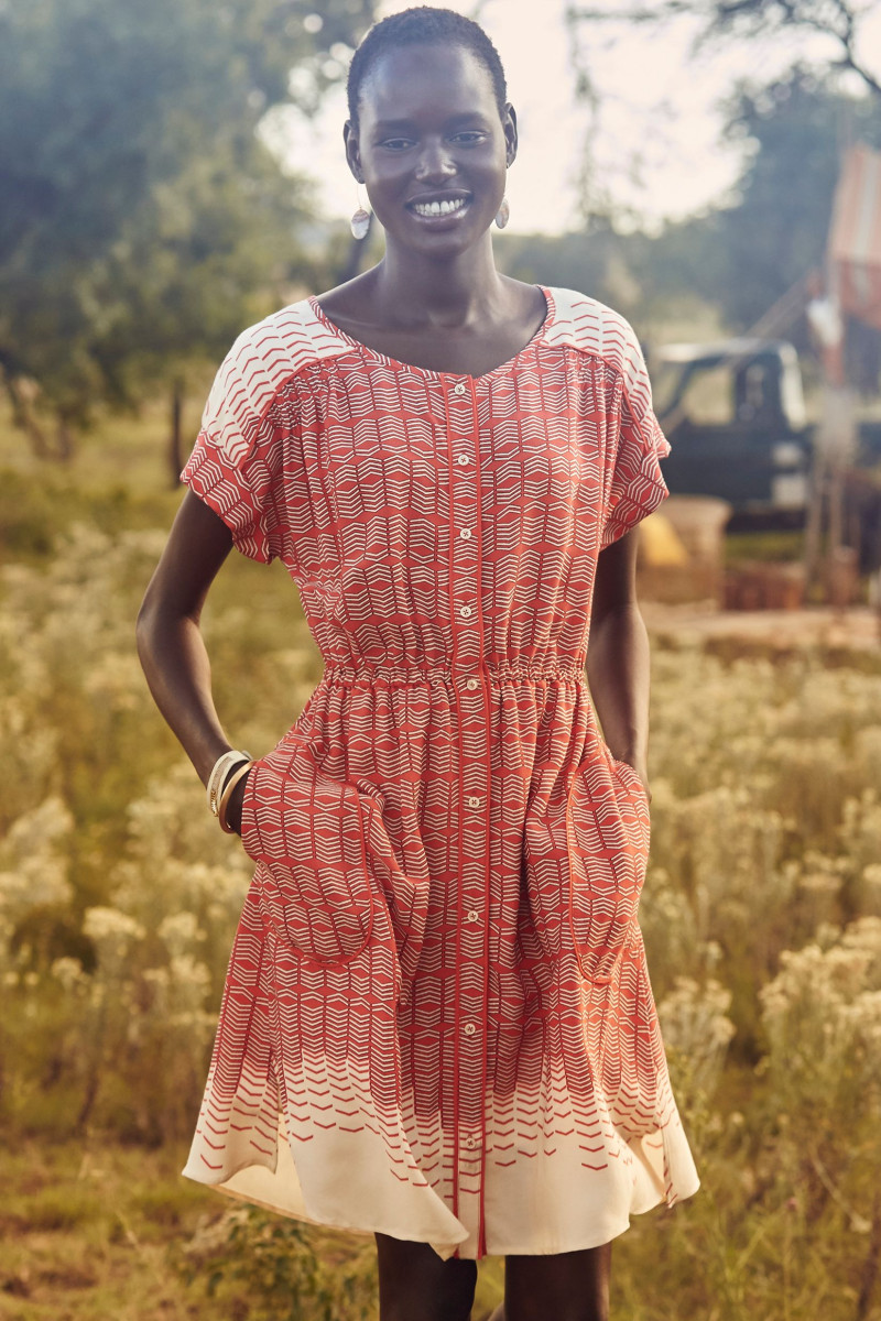 Ajak Deng featured in  the Anthropologie lookbook for Summer 2015