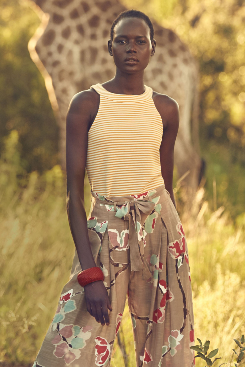 Ajak Deng featured in  the Anthropologie lookbook for Summer 2015