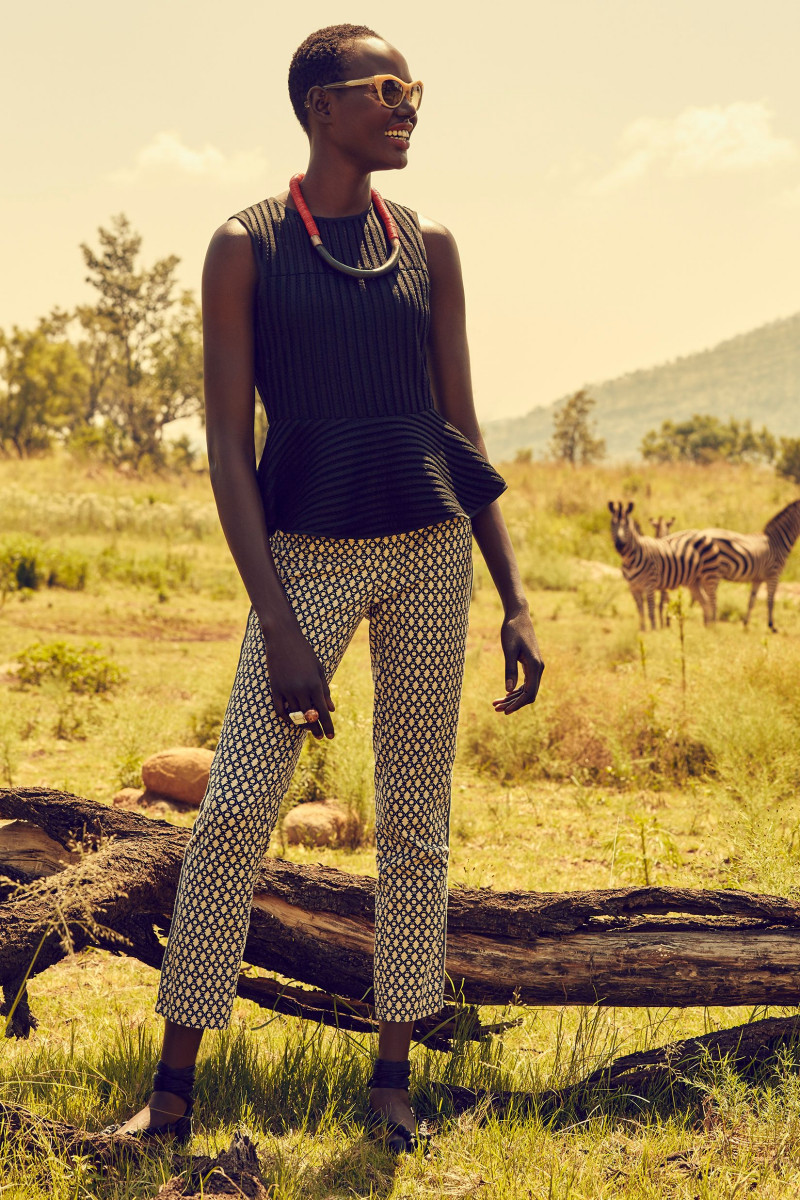 Ajak Deng featured in  the Anthropologie lookbook for Summer 2015