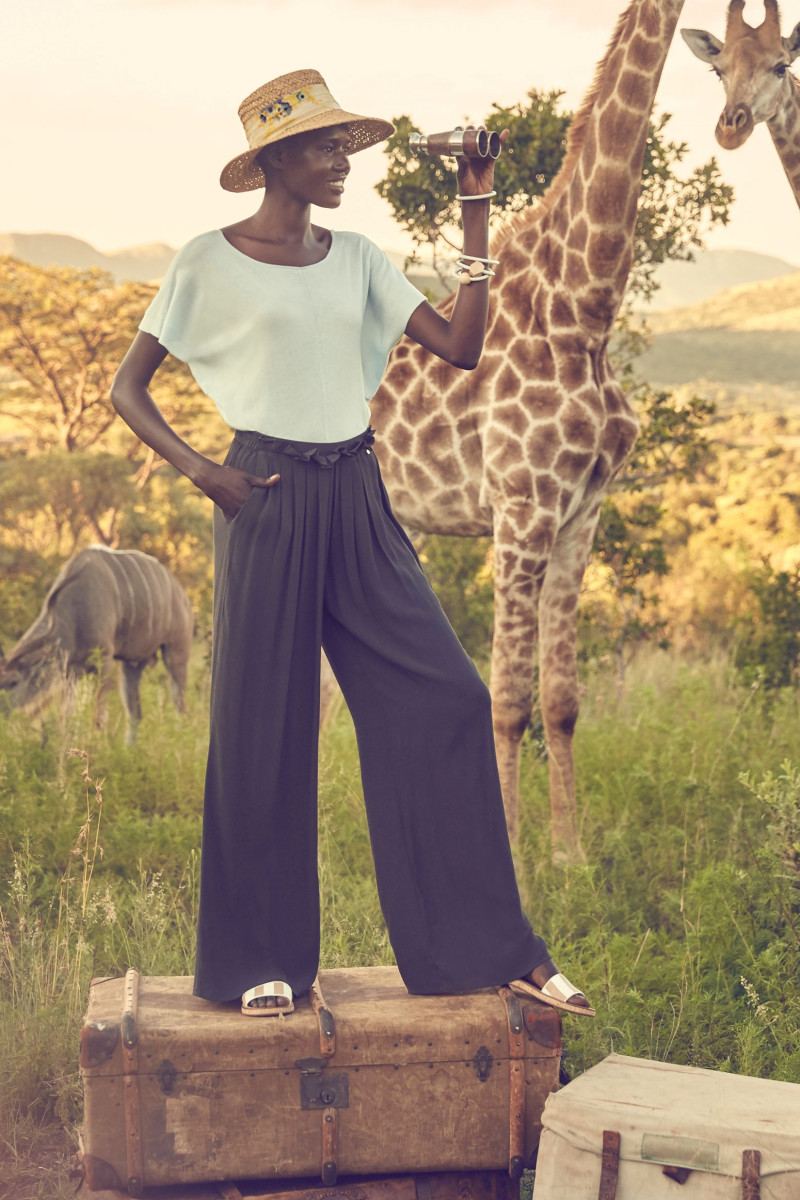 Ajak Deng featured in  the Anthropologie lookbook for Summer 2015