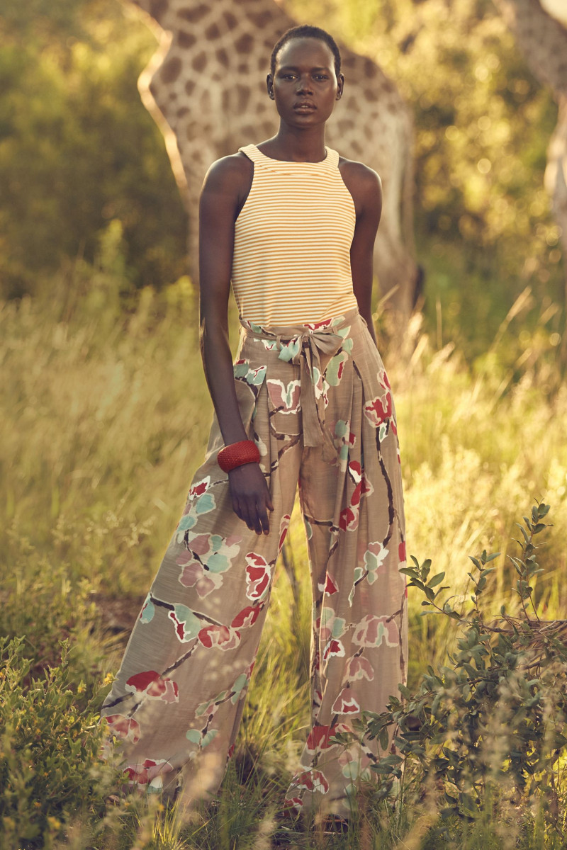 Ajak Deng featured in  the Anthropologie lookbook for Summer 2015