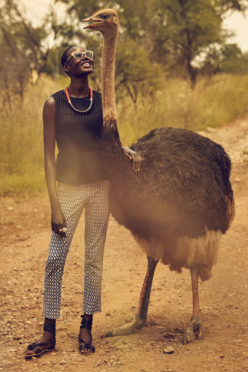 Ajak Deng featured in  the Anthropologie lookbook for Summer 2015