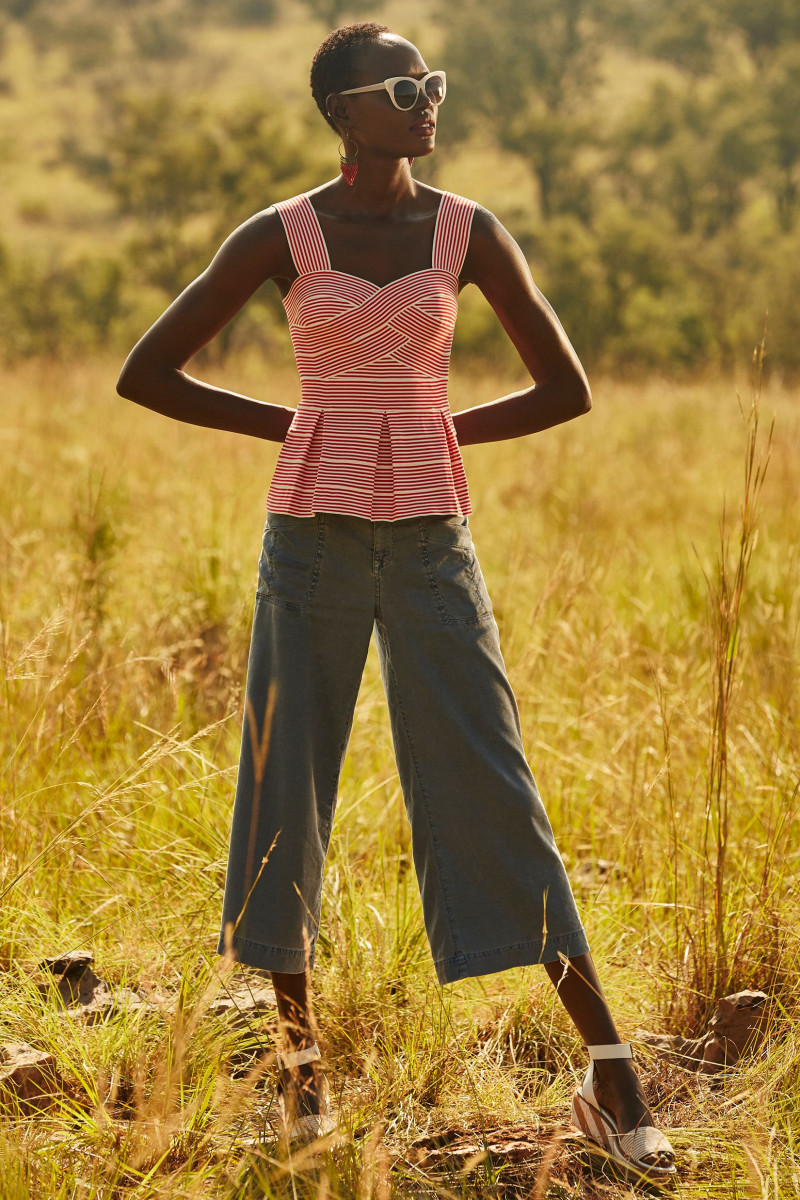 Ajak Deng featured in  the Anthropologie lookbook for Summer 2015