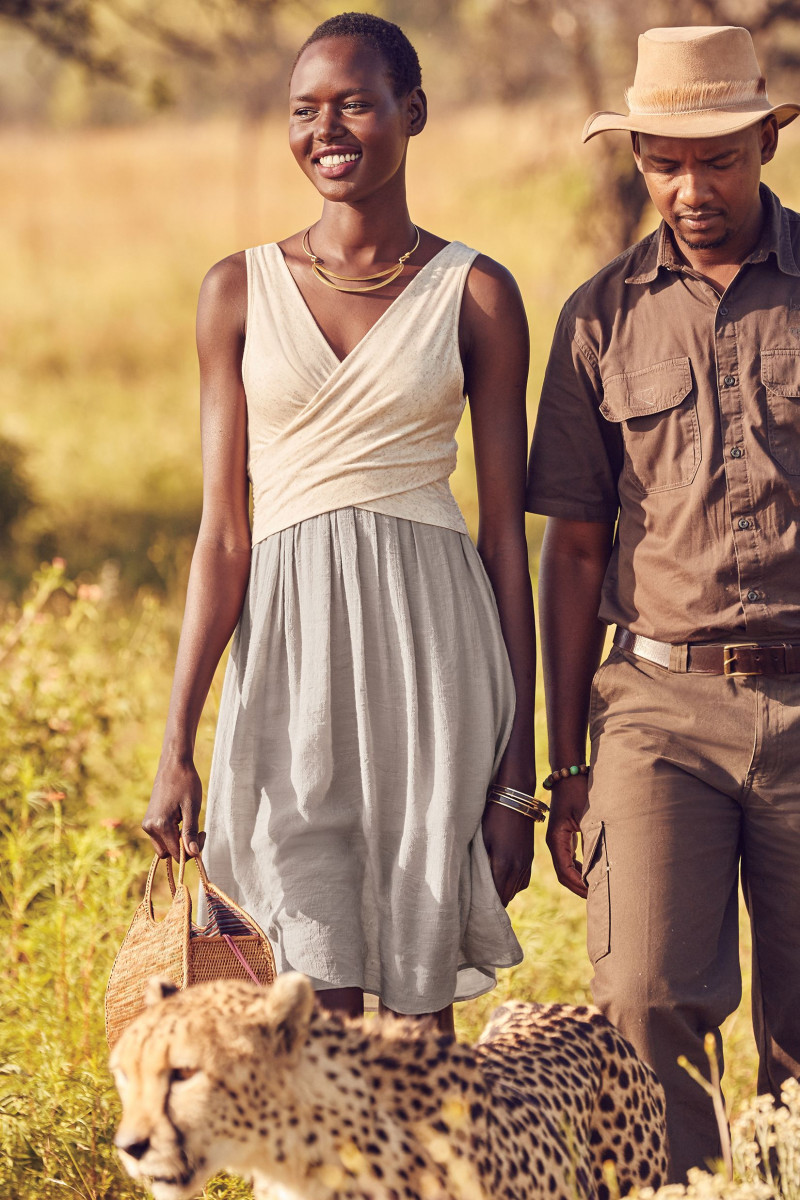 Ajak Deng featured in  the Anthropologie lookbook for Summer 2015