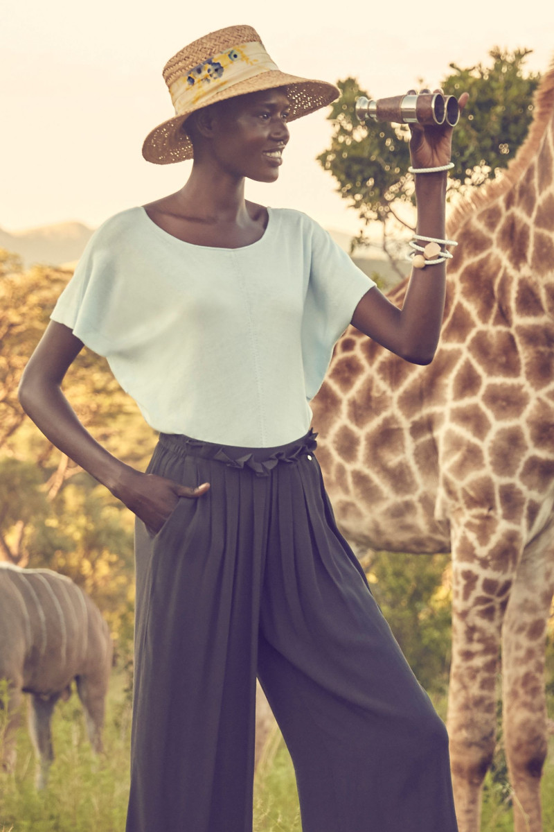 Ajak Deng featured in  the Anthropologie lookbook for Summer 2015