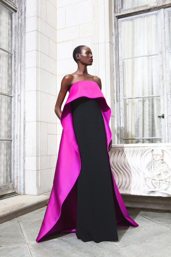 Ajak Deng featured in  the Elizabeth Kennedy lookbook for Resort 2017