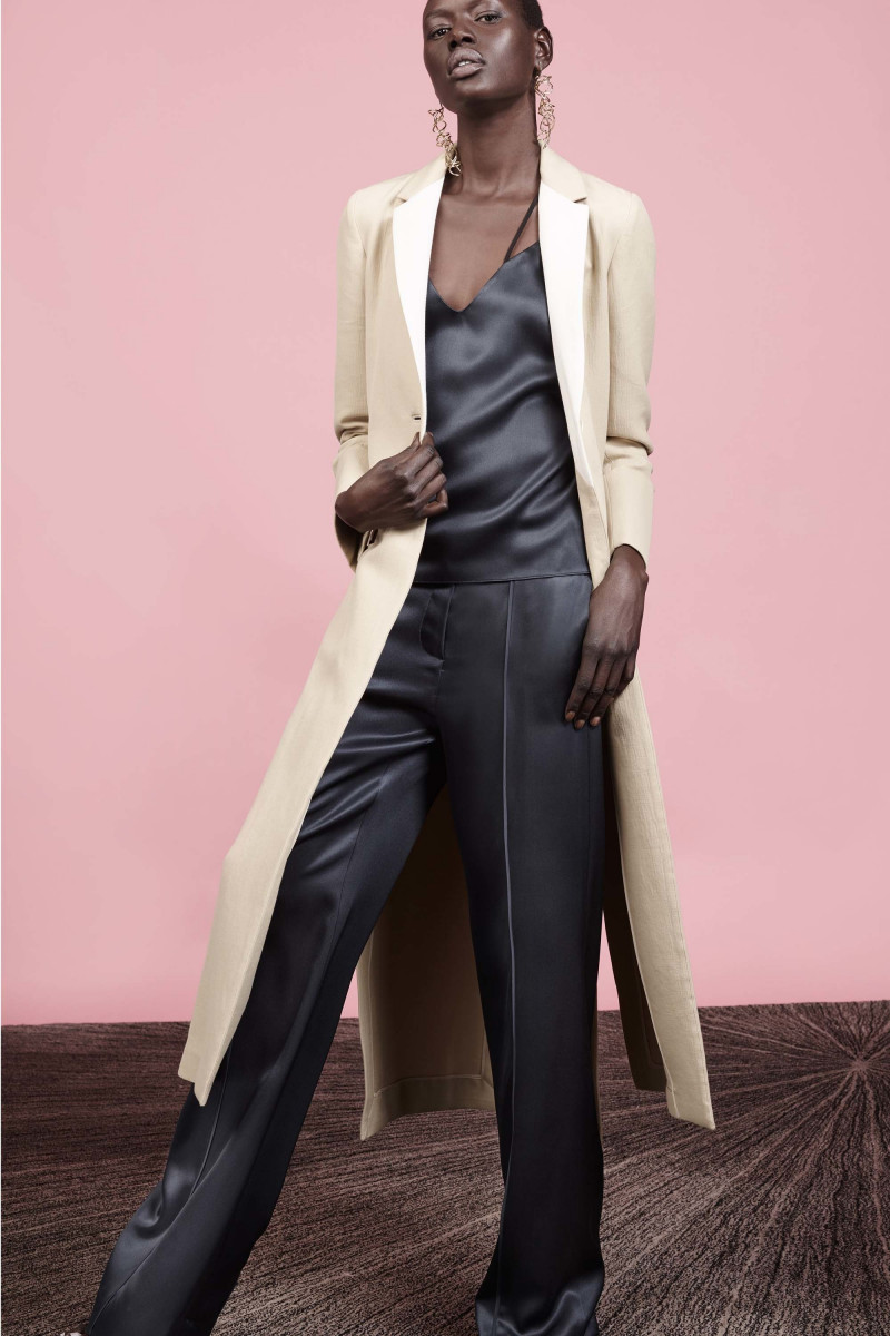 Ajak Deng featured in  the Hellessy lookbook for Resort 2017