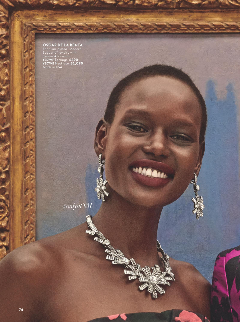 Ajak Deng featured in  the Neiman Marcus lookbook for Christmas 2016