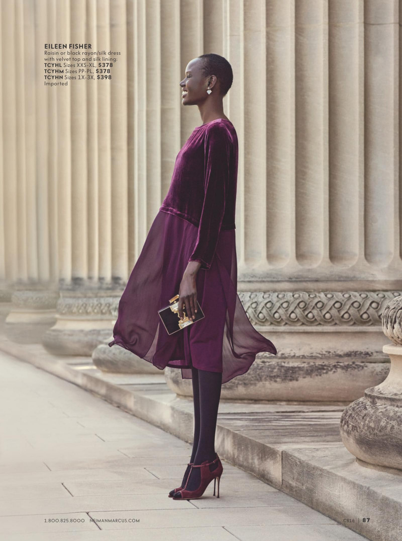 Ajak Deng featured in  the Neiman Marcus lookbook for Christmas 2016