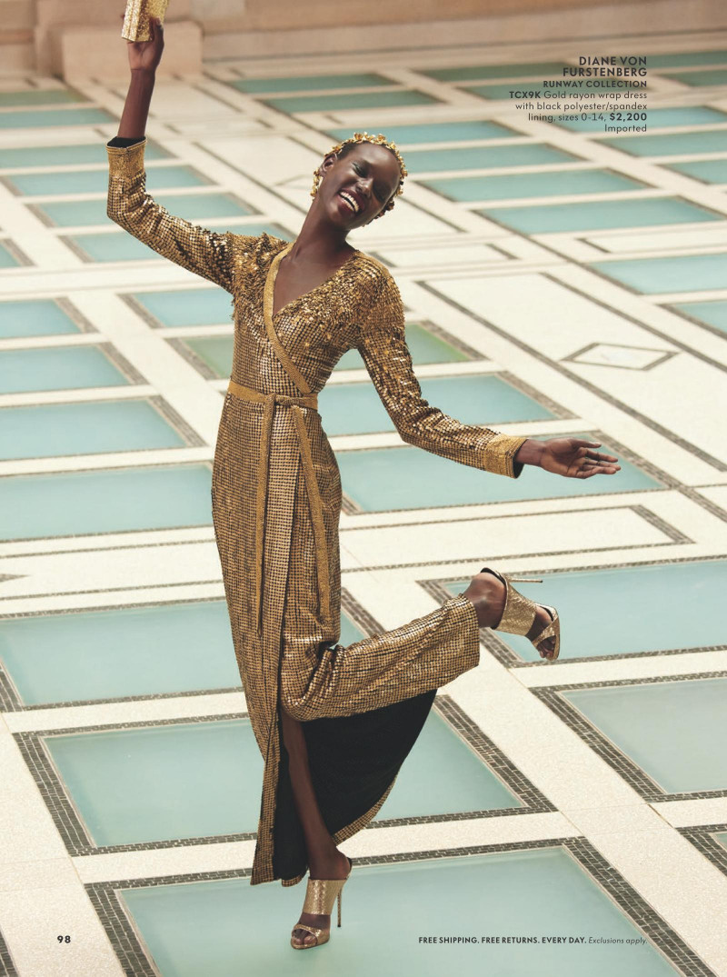Ajak Deng featured in  the Neiman Marcus lookbook for Christmas 2016