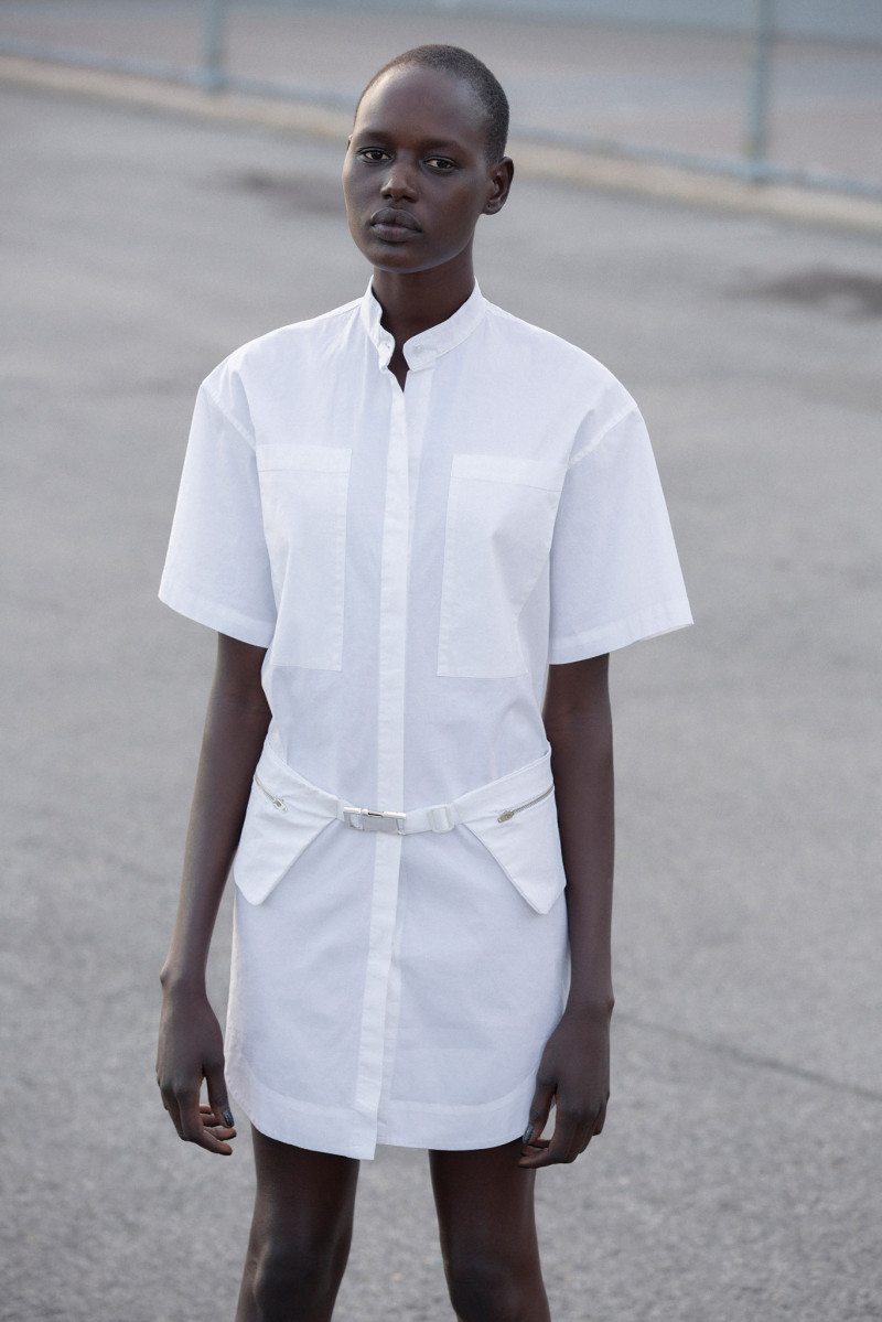 Ajak Deng featured in  the Nomia lookbook for Spring/Summer 2014