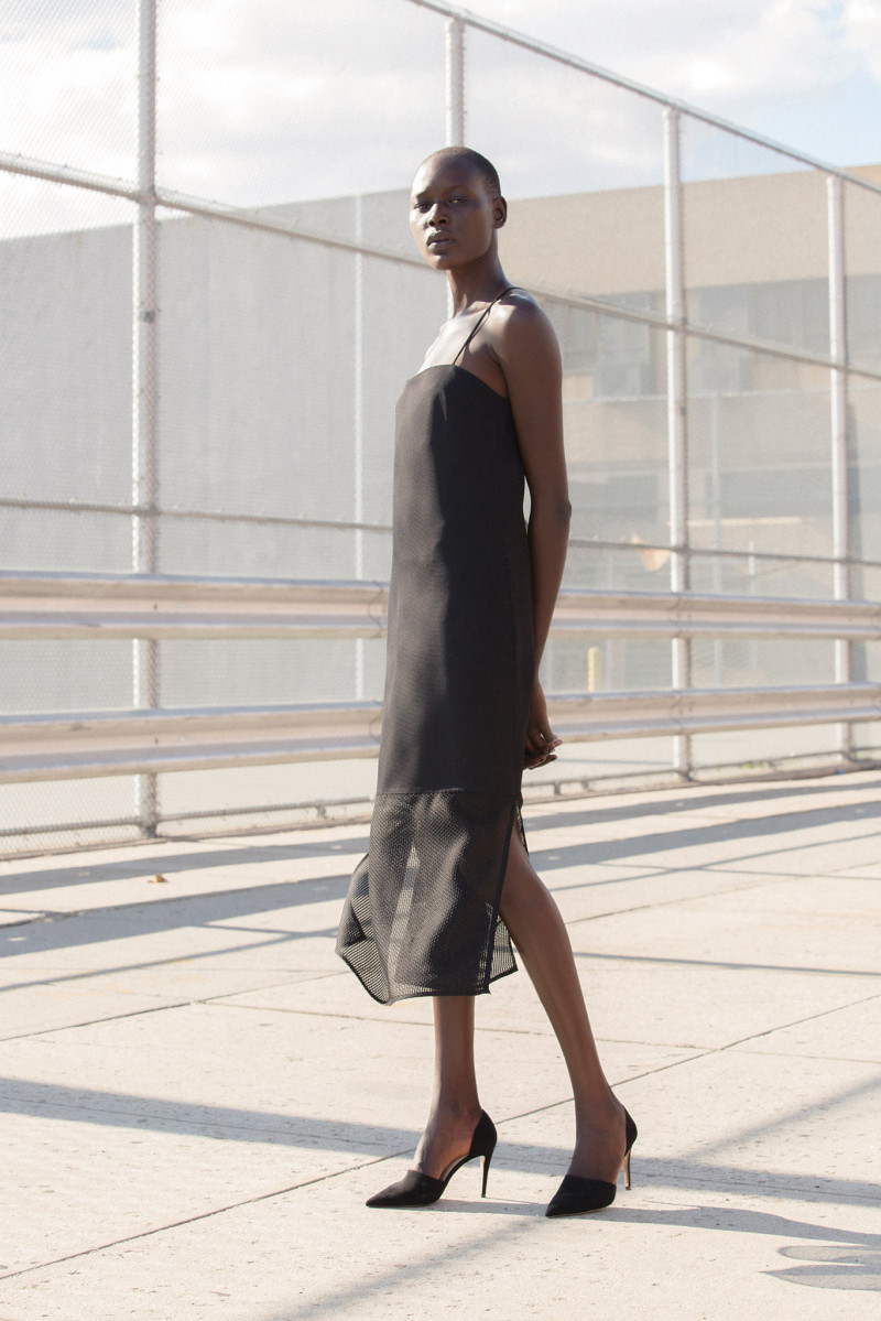 Ajak Deng featured in  the Nomia lookbook for Spring/Summer 2014