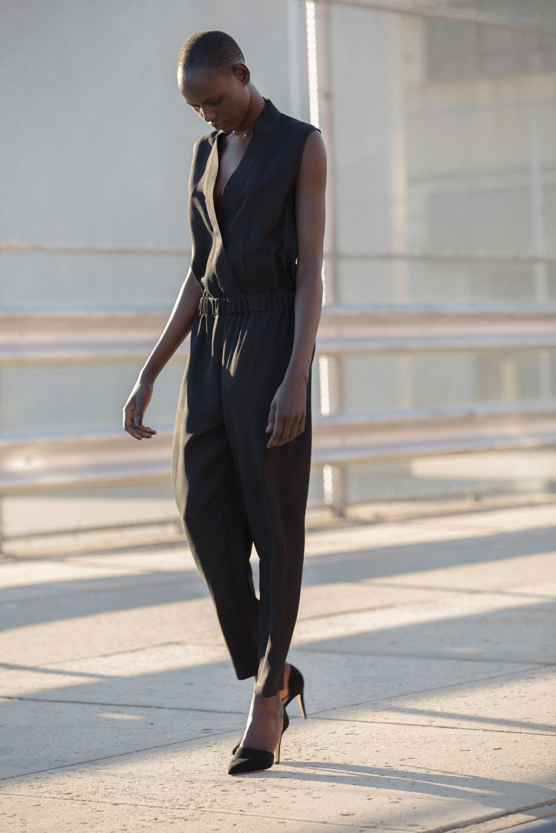 Ajak Deng featured in  the Nomia lookbook for Spring/Summer 2014