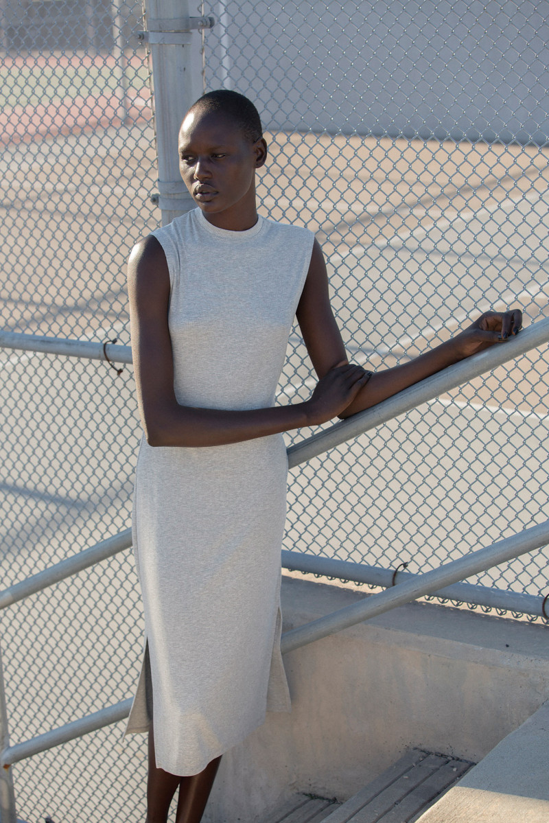 Ajak Deng featured in  the Nomia lookbook for Spring/Summer 2014