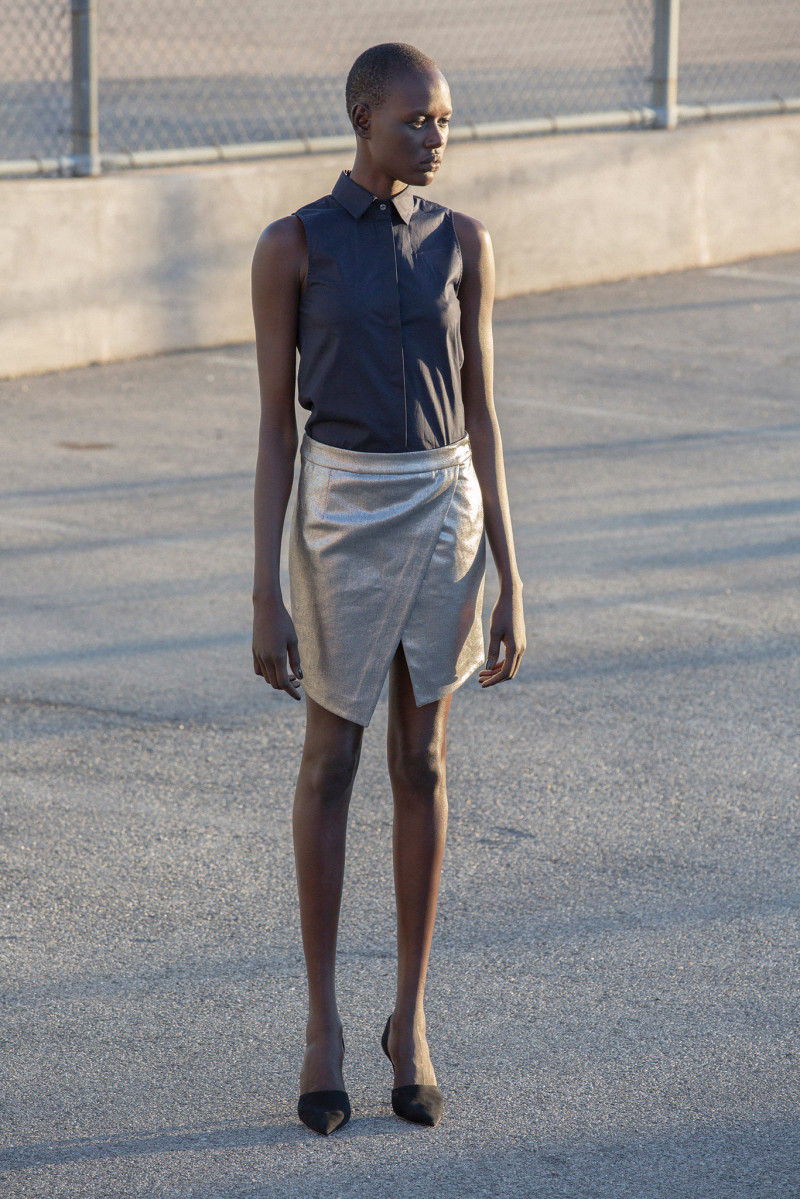 Ajak Deng featured in  the Nomia lookbook for Spring/Summer 2014